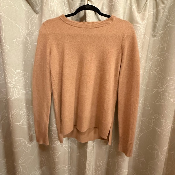 Halogen Women's Camel Crew Neck cashmere sweater - Picture 1 of 4